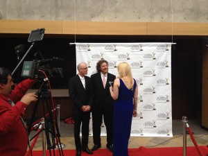 Pre-show red carpet interview.